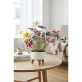 Yapay Çiçek Renkli Gerbera Papatya Salon Çiçeği Zigon Saksıda Yapay Bitki 50*40Cm
