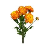 Yapay Çiçek Şakayık Çiçeği Somon Renk 2 Çiçek 1 Tomurcuk 50cm Turuncu
