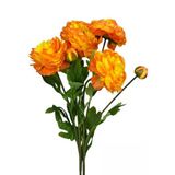 Yapay Çiçek Şakayık Çiçeği Somon Renk 2 Çiçek 1 Tomurcuk 50Cm Vitrin