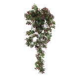 Yapay Çiçek Saksıda Sarkan Bordo Fare Kulağı Şimşir Yapay Sarmaşık Pastel 50cm