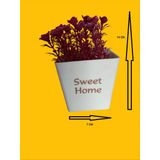 Yapay Çiçek Saksılı Boyutları 7 Cm X 14 Cm
