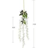 Yapay Çiçek Sarkan 3 Dallı Akasya 90cm BEYAZ