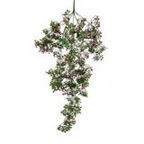 Yapay Çiçek Sarkan Çiçek Bordo Yeşil Fare Kulağı Şimşir Yapay Sarmaşık 60*30cm UV Katkılı Güneşe Dayanıklı