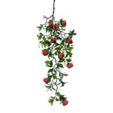 Yapay Çiçek Sarkan Doğal Dallı Kırmızı Erengüllü 70Cm Yapay Sarmaşık