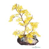 Yapay Çiçek Sitesi Fiber Saksıda Yapay Bonsai Ağacı 70 cm Sarı ycsagac-133