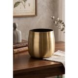 Yapay Çiçek Sitesi Metal Cezve Saksı 13 cm Bronz ycsvazo-153
