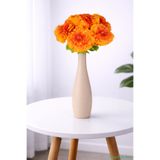 Yapay Çiçek Sitesi Yapay İri Kafalı Gerbera Buketi 6lı Turuncu ycsdemetler-174