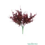 Yapay Çiçek Sitesi Yapay Mercan Otu Demeti Bordo 32 cm