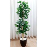 Yapay Çiçek, Yapay Benjamin Ağacı 150 Cm, Yoğun Yapraklı Salon Bitkisi Ev Dekorasyonu SER0018