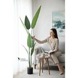Yapay Çiçekçiniz 180 cm 7 Dallı Lüks Islak Dokulu Starliçe Ağacı - Yeşil