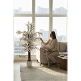 YAPAY ÇİÇEKÇİNİZ Yoğun Yapraklı 100 cm Beyaz Yapay Sakura Bahar Dalı Ağacı Premium
