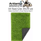 Yapay Cim A4 20X30 Cm 1 Adet A4 Boyutunda Maket Cim Dekorati Yapay Cim Hali Teraryum Suni Cim