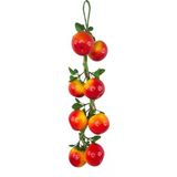 Yapay Domates Salkımı Süs 8 Domatesli Dekoratif Yapay Meyve Sebze Vitrin