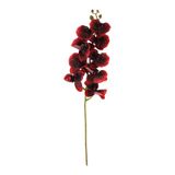 Yapay Islak Dokulu Premium Orkide Çiçeği 97 cm Kırmızı