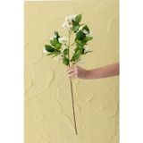 Yapay Lux Menekşe Dalı Kırık Beyaz 80 Cm 5 Yaprak