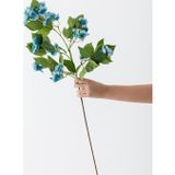 Yapay Lux Menekşe Dalı Mavi 80 Cm 5 Yaprak
