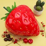 Yapay Meyve Dev Çilek 25cm Büyük Boy Çilek Köpük Hafif Asılabilir 1adet Kırmızı