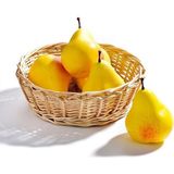 Yapay Meyve Sebze 6Lı Paket Sarı Armut Doğal Görünüm