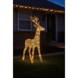 Yapay Noel Dekoru 63 cm Ren Geyiği Yılbaşı Süsü Yılbaşı Hediyeleri Ledli Noel Süsü