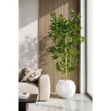 Yapay Yapraklı Bambu Ağacı 4 Bambulu 170 Cm 27 * 33 Küre Saksı