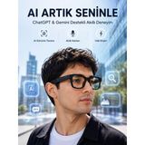Yapay Zeka Destekli Akıllı Gözlük Kameralı Fotoğraf Video Kayıt Çoklu Dil Çeviri 32 Gb Hafızalı