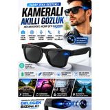 Yapay Zeka Destekli Kameralı Akıllı Gözlük 8Mp Kamera Chatgpt Çeviri Ses Kayıt Özellikli
