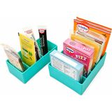 Yapı 3D Çok Amaçlı Bölmeli Organizer Kutusu 📦 Dolap Içi Düzenleyici 🏠 Mutfak ve Kiler Düzenleme Kutusu - Çok Renkli