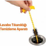 Yapı 3D Lavabo Gideri Saç ve Tıkanıklık Temizleme Aparatı | Gider Açıcı Temizlik Çubuğu | Banyo ve Mutfak - Çok Renkli