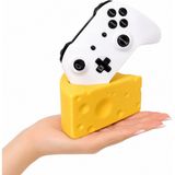 Yapı 3D Xbox Kumanda Standı Peynir Tasarımlı Masaüstü Düzenleyici Oyun Kolu Standı Dekoratif - Çok Renkli