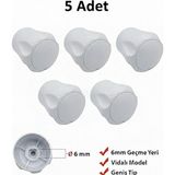 Yapı Kalite Radyatör Vanası Başlığı 5 Adet 6mm Vidalı Kapaklı Petek Vanası Başlığı