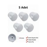 YAPI KALİTE Radyatör Vanası Başlığı 5 Adet 6mm Vidalı ve Kapaklı Petek Vanası Başlığı