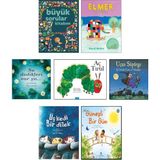 Yapı Kredi Yayınları – Büyük Sorular Kitabım + Elmer Sel Baskını + Su Dedikleri Var Ya + Aç Tırtıl + Uçan Süpürge + Üç Kedi Bir Dilek + Güneşli Bir Gün - 7 Kitap Çocuk Öykü Seti