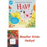 Yapı Kredi Yayınları Hareketli Sesli Kitaplar - Hav! (Ciltli) + Masallar - Hayır