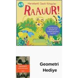 Yapı Kredi Yayınları Hareketli Sesli Kitaplar - Raauur! + Geometri Hediye