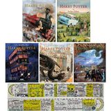Yapı Kredi Yayınları Harry Potter Ciltli Özel Baskılar Felsefe Taşı-Sırlar Odası-Azkaban-Ateş Kadehi-Zümrüdüanka 5 Kitap