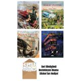 Yapı Kredi Yayınları Harry Potter Serisi Ciltli Resimli Özel Baskılar 4 Kitap Set + Okuma Sticker'Ları