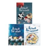 Yapı Kredi Yayınları Sara Şahinkanat 3 Kitap Set / Üç Kedi Bir Minik + Üç Kedi Bir Dilek + Üç Kedi Bir Canavar