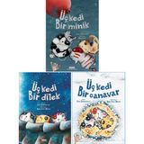 Yapı Kredi Yayınları Sara Şahinkanat 3 Kitap Set - Üç Kedi Bir Minik + Üç Kedi Bir Dilek + Üç Kedi Bir Canavar - Sara Şahinkanat
