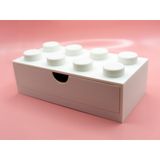 Yapı Oyuncak Tasarımlı Mini Çekmece 4x2 Masaüstü Düzenleyici (Beyaz)