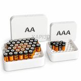 Yapı3d Aa Aaa Pil Saklama Kutusu İkili Set Pil Düzenleyici Organizer Şarjlı Ve Standart Piller