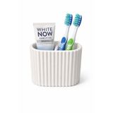 Yapı3D Çok Amaçlı Bölmeli Banyo Organizer | Sert Plastik Diş Fırçası & Diş Macunu Tutucu |