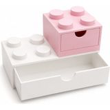 Yapı3D Çok Amaçlı Çekmeceli Masaüstü Düzenleyici Organizer | Modern Tasarım | Ev Ofis Makyaj Takı Kırtasiye - Siyah - Beyaz - Renk