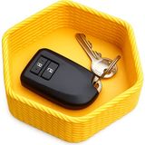 Yapı3D 🌟 Çok Amaçlı Masaüstü Düzenleyici Anahtarlık Sepeti Dekoratif Organizer Kase Giriş Holü Düzenleyici Anahtar Telefon Kumanda Bozuk Para Takı Saklama Kabı Ev Ofis Düzenleyici - Siyah - Beyaz - Renk