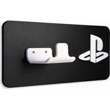 Yapı3D Playstation Oyun Kolu Duvar Askısı | Ps5 Dualsense Uyumlu | Dekoratif Siyah Gamepad Standı - Siyah - Beyaz