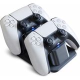 Yapı3D Ps5 Dualsense Çiftli Kol Standı – Playstation 5 Controller Organizer & Stand - Siyah - Beyaz