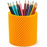 Yapı3D Spiral Tasarım Kalemlik | Masaüstü Kalem Tutucu | Sert Plastik Kalem Standı | Modern Dekoratif - Çok Renkli - 0 - 15 CM