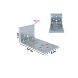 Yapıkan 2 Adet Orta Yük L Demir Gönye Köşebent 3x60x50x100mm - Mobilya Dolap Raf Köşe Bağlantı Birleştirme
