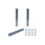 Yapıkan 20x20x240mm - 2 Ad. L Demir Gönye Köşebent - Mobilya Dolap Gardırop Raf Köşe Birleştirme Sabitleme