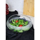 Yapımı Büyük Boy Cam Salata Kasesi Meyve Sunum Tabağı-30 cm