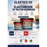 Yapımix Elastico Uv – Uv Dayanımlı Süper Elastik Sıvı Membran, Çatı Teras Su Yalıtım ve Izolasyon Malzemesi 4 Farklı Renkte. - 20 kg - Gri